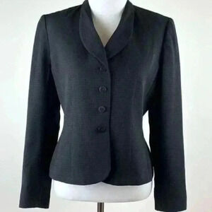 Le suit petite blazer 4 P black purple pin dot